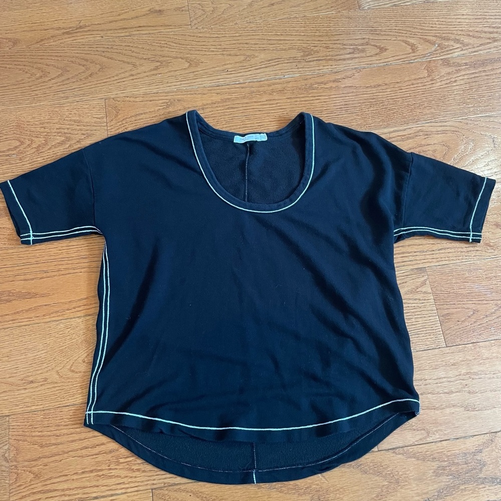 Rag & Bone Elevated Basic Black Contrast Stitch S… - image 2